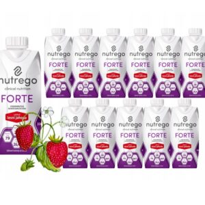 Nutrego Forte 12x330 ml Căpșuni Dieta bogată în calorii și proteine